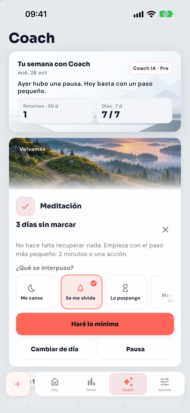 ¿Qué se interpuso?, con «Se me olvida» elegido